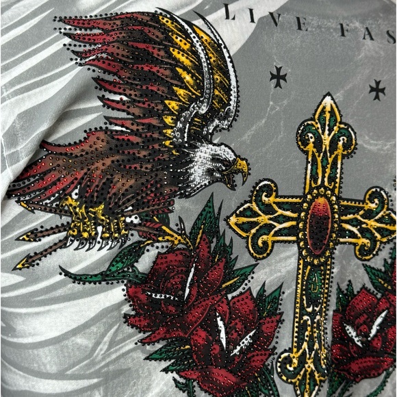 Affliction Black Label Men's Short Sleeve Graphic T-shirt - Size: Small-NWT - Picture 11 of 14